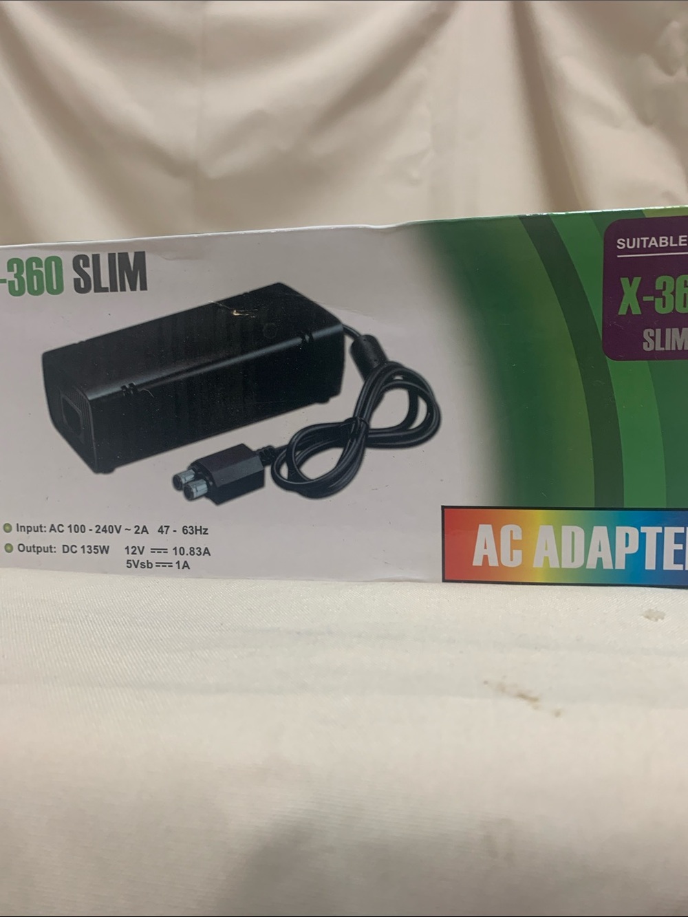 AC Adapter Power Supply for X-360 Slim - Black